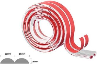 OEM Tira Protectora Anticolisi&oacute;n De Pvc Transparente, Invisible, Para Esquinas, Con Bordes Reforzados, 3 Metros, 20 Mm