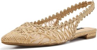 Nine West Jovias Womens Shoes Light Natural : 5.5 M, Mesh/Synthetic/Textile