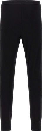 Rick Owens Mens Black Wool Leggings Clothing