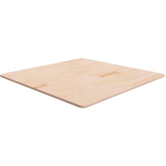 vidaXL Piano Tavolo Quadrato 90x90x1,5 cm Massello Rovere Non Trattato - Vidaxl