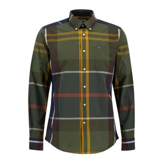 Barbour Harris Tailored Long Sleeved Shirt Classic Tartan - Heren - Casual Overhemden - Groen - S - Katoen - Overhemden