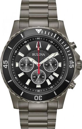 Bulova 98B337 Mens Classic Watch - Dark Grey - One Size