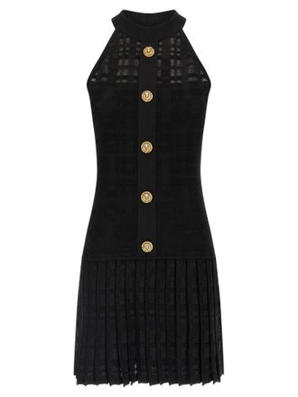 Balmain Tartan Knit Dress