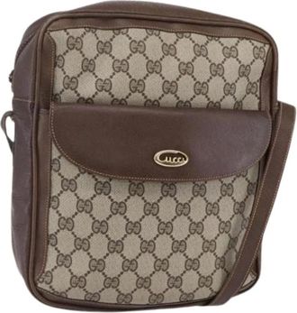 Gucci Pre-owned Cross Body Bags, female, Beige, Size: ONE SIZE Pre-owned Plastic Cross Body Bag