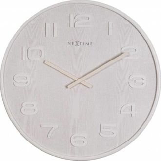 NeXtime Clock - NEXTIME - 3096WI - White - Wood - 35 cm - 400 g