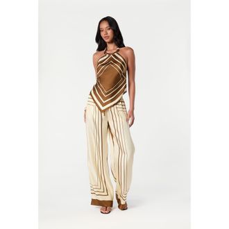 Nicholas Skye Top in Spice Ivory Scarf Print at Nordstrom, Size X-Large
