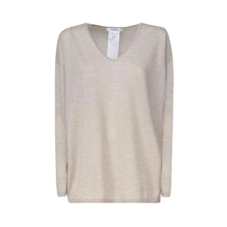 Max Mara Dames, Truien, Beige, Maat: M Kasjmier