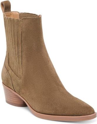 Dolce Vita Faint H2O Waterproof Chelsea Boot in Olive Suede H2O at Nordstrom, Size 5.5