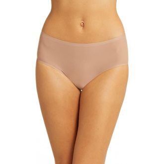 Chantelle Soft Stretch Seamless Hipster Panties in Coffee Latte at Nordstrom