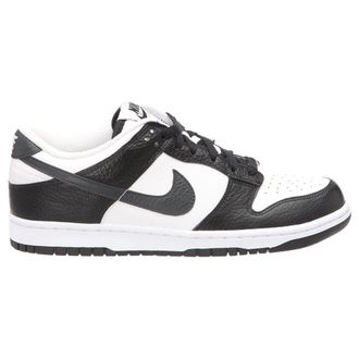 Nike Dunk Low Next Nature Leather Unisex Lace Up Trainers - White Black - Size:UK 6.5