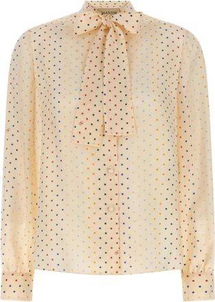 Valentino Garavani Stelline Firma Sterren Twill Shirt - Dames - Overhemden - Roze - M - Overhemden