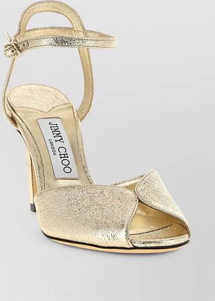 Jimmy Choo London leather peep-toe sandals