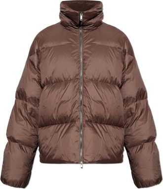 STUDIO NICHOLSON Massey Puffer Jacket - Heren - Gewatteerde jassen - Bruin - M - Polyester - Jassen