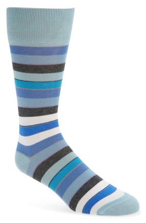 Paul Smith Nandor Organic Cotton Blend Socks in Turquoise at Nordstrom
