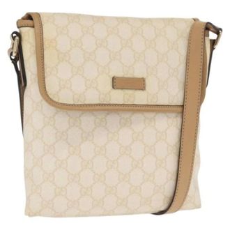 Gucci Pre-owned Cross Body Bags, female, White, Size: ONE SIZE Pre-owned Plastic Cross Body Bag