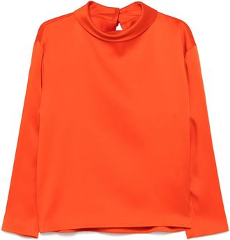 Carven Blusa in raso - Arancione