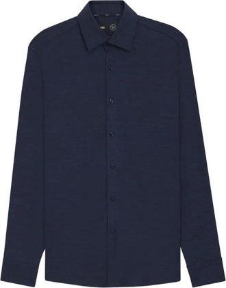 HUGO BOSS Casual Shirts - Heren - Casual Overhemden - Blauw - M - Overhemden