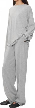 &Eacute;terne Chloe Thermal Lounge Pants In Heather Grey