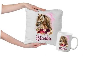 OEM Un Set De Regalo Con Un Motivo De Caballo + Nombre
