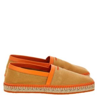 Ferragamo Domingo Canvas Espadrilles, Size 9
