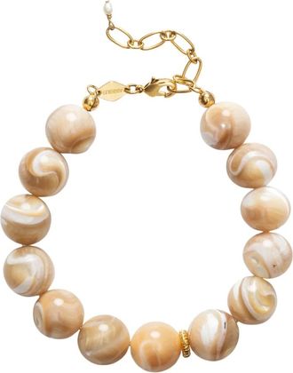 Anni Lu Jetset Gems Bracelet - Dames - Armbanden - Beige - ONE Size - Accessoires
