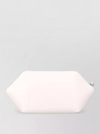 Ganni soft silhouette makeup pouch bow detail