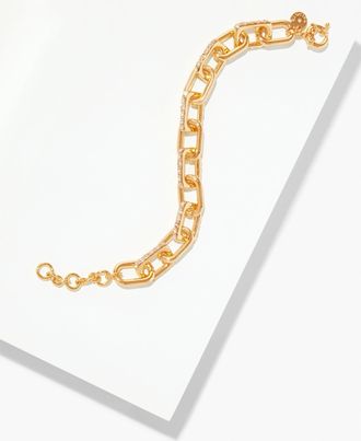 Talbots Sculpted Link Bracelet - Gold - 001 Talbots