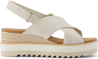 Toms Toms, Schoenen, Dames, Beige, 38 1/2 EU, Diana Crossover Natuurlijke Tas