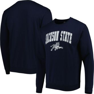 Colosseum Mens Colosseum Navy Jackson State Tigers Arch Over Logo Pullover Sweatshirt at Nordstrom, Size Medium