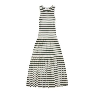 Munthe Striped Rib Dress with Elegant Details