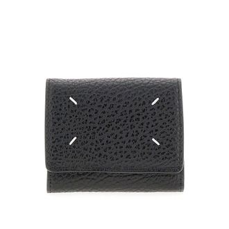 Maison Margiela Four Stitches grain leather wallet Man One Size
