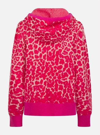 Nooki Design Womens Leopard Norwood Hoodie in Pink - Red - Size: 10/8