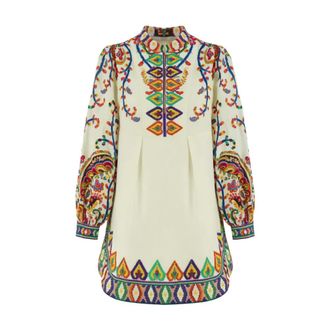 Etro Etro, Short Dresses, female, Multicolor, Size: 2XS Lightweight Tunic Dress