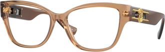 Versace Medusa Zonnebril - Dames - Brillen - Bruin - 52 MM - Accessoires