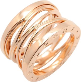 Bulgari Gold Pink Gold (18K) Band Ring (Pre-Owned)