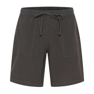 Kaffe Pantalones cortos holgados negros ostra - Shorts - Mujer - Negro - XS