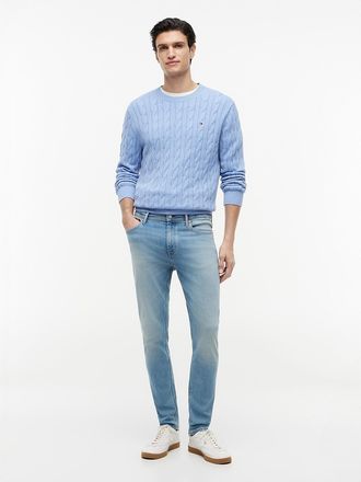 Tommy Hilfiger Mens Skinny Jean - Light Wash Denim - 28W x 30L