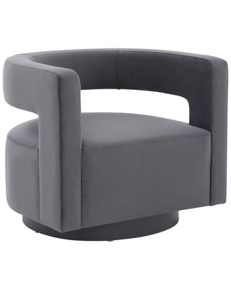 Safavieh Couture Edgar Velvet Swivel Chair