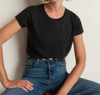 Nation Ltd Goldie Short Sleeve Boxy Crew Tee In Black