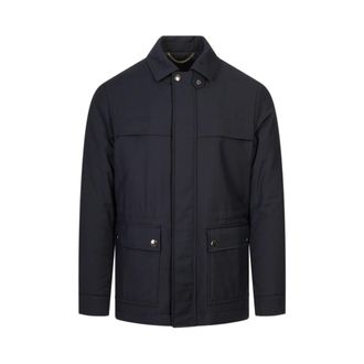 Canali Hombre, Chaquetas, Azul, Talla: 2XL