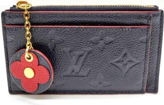 Louis Vuitton Monogram Empreinte Marine Rouge Navy Red Color Monogram Empreinte Coin Purse/Coin Case (Pre-Owned)