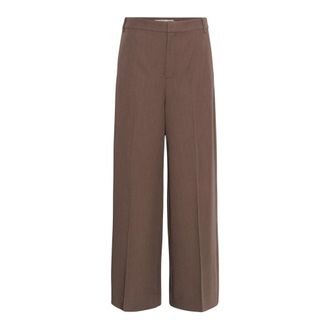 Inwear Quitiw Wide Pant - Dames - Broeken - Bruin - Maat: XS Leer