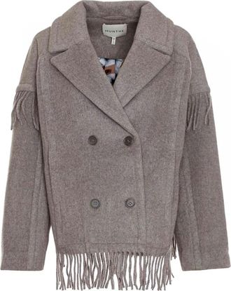 Munthe Eximillian Jacket - Dames - Blazers - Grijs - XS - Wol - Jassen