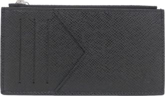 Louis Vuitton Black Leather Coin Purse/Coin Case (Pre-Owned)