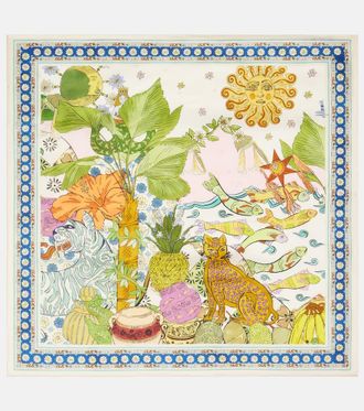 Alemais Alémais Hazel printed silk twill scarf