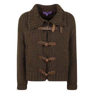 Ralph Lauren Bomberjack Cardigan met Lange Mouwen - Dames - Truien - Bruin - Maat: S