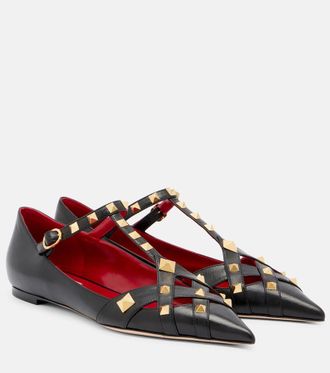 Valentino Garavani Studdy leather Mary Jane flats