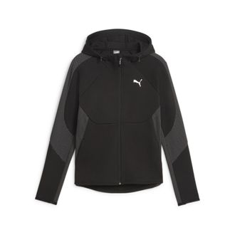 OEM Sudadera Con Capucha Puma Evostripe Fz Para Mujer, Color Negro, 67607301, Talla Xs