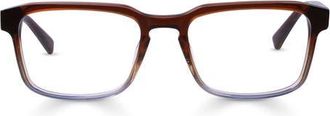 Eyebobs Seymour 52mm Rectangular Reading Glasses in Mahogany To Fog Grey Crystal at Nordstrom, Size +2.00