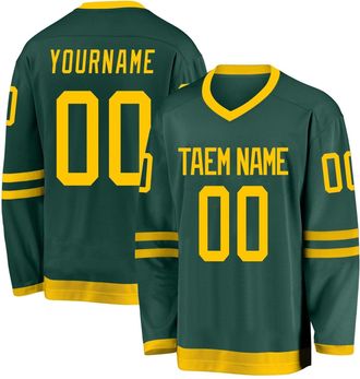 Generic Hockey Jersey Custom Ice Hockey for Mens Personalized Name Number Logo Hockey Practice Jersey for Hockey Fans Youth StyleF Multicolor
